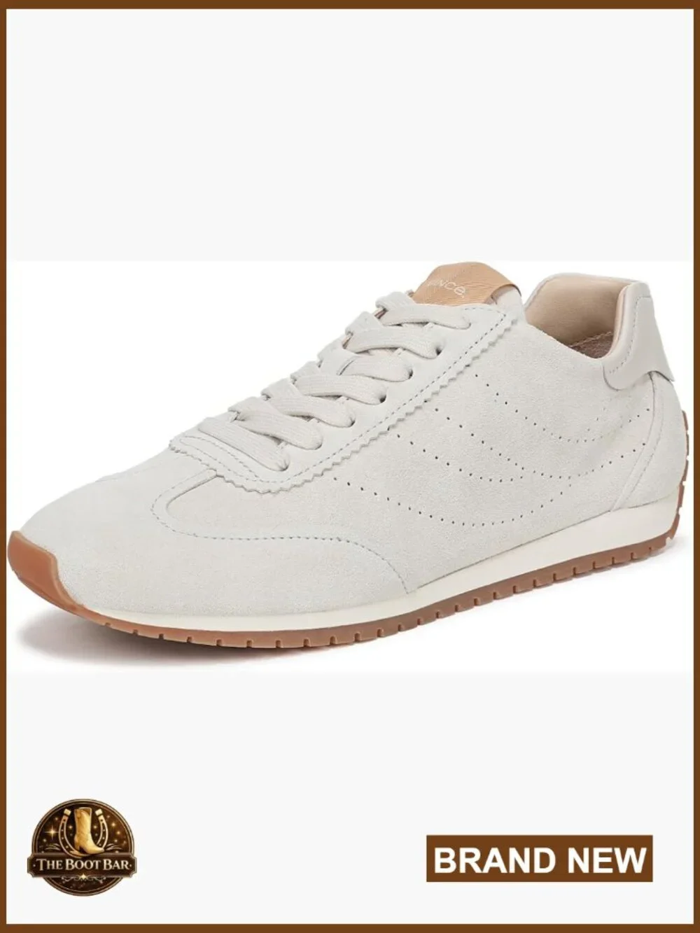 Womens Suede Lace-Up Sneakers Retro Runner Size 8.5